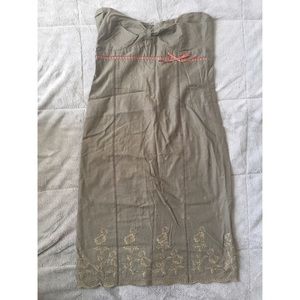 Ben Sherman - Olive Green Casual Sheath Dress Sz S